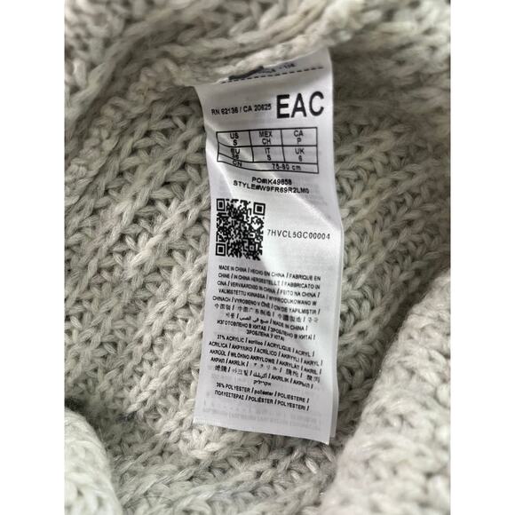 GUESS Gray Lace-Up Cable Knit Sweater - Picture 7 of 7